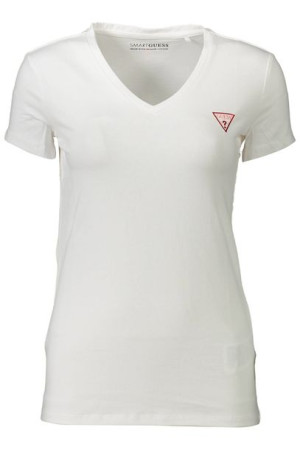 Guess Jeans T-shirt Z Krótkim Rękawem Damski Biały
