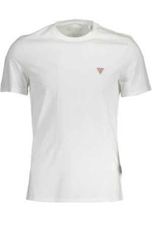 Guess Jeans Męski T-shirt Z Krótkim Rękawem Biały