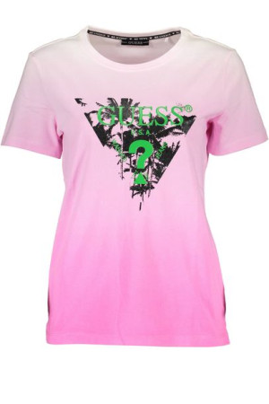 T-shirt Z Krótkim Rękawem Guess Jeans Różowy