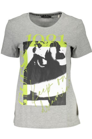 Guess Jeans T-shirt Z Krótkim Rękawem Damski Szary