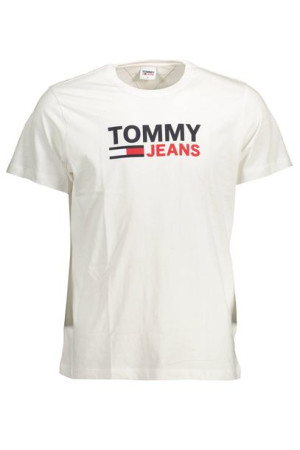 "t-shirt Męski Z Krótkim Rękawem Tommy Hilfiger Biały"