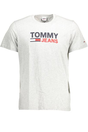 "tommy Hilfiger T-shirt Męski Z Krótkim Rękawem Szary"