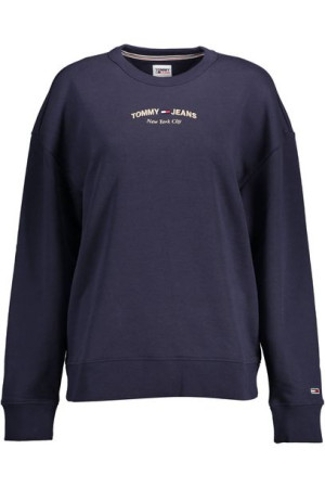 "bluza Tommy Hilfiger Bez Zamka Damska Niebieska"