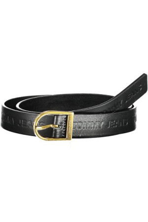 "skórzany Pasek Tommy Hilfiger Czarny Damski"
