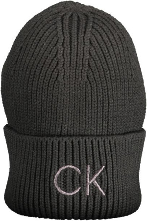 "calvin Klein Czarna Czapka Damska"