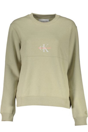 "calvin Klein Bluza Bez Zamka Damska Zielona"