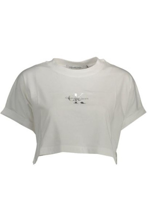"calvin Klein T-shirt Z Krótkim Rękawem Damski Biały"