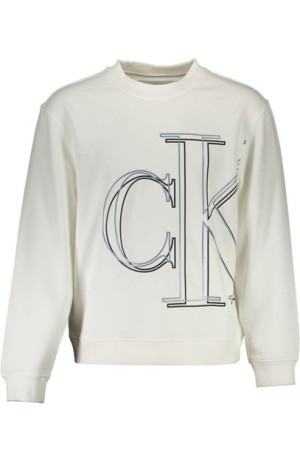 "calvin Klein Bluza Bez Zamka Męska Biała"
