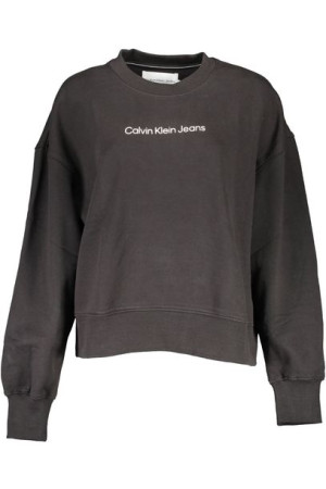"calvin Klein Bluza Bez Zamka Damska Czarna"