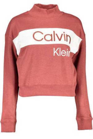 "calvin Klein Bluza Bez Zamka Damska Czerwona"