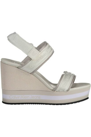 "buty Calvin Klein White Damskie Sandały"
