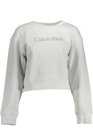 "calvin Klein Bluza Bez Zamka Damska Szara"