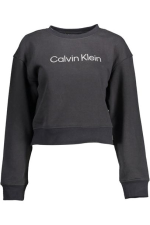 "calvin Klein Bluza Bez Zamka Damska Czarna"