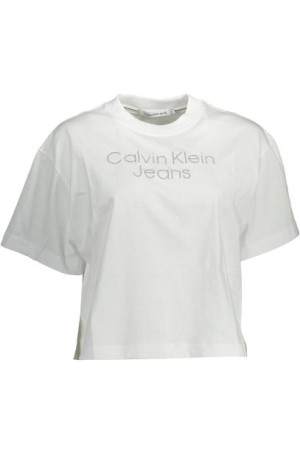 "calvin Klein T-shirt Z Krótkim Rękawem Damski Biały"
