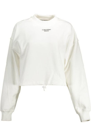 "calvin Klein Bluza Bez Zamka Damska Biała"