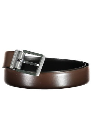 Skórzany Pasek Męski Calvin Klein Brąz