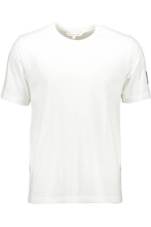 Calvin Klein T-shirt Z Krótkim Rękawem Męski Biały