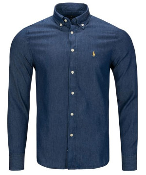 Koszula Ralph Lauren jeansowa granatowa męska