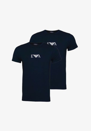T-shirt Emporio Armani męski granatowy 2-pak