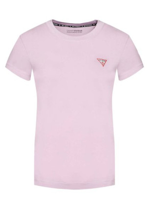 T-shirt Guess  damski fioletowy
