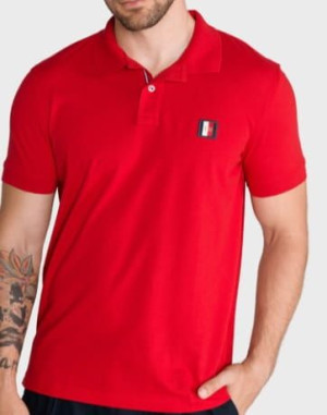 Koszulka Polo męska Tommy Hilfiger Czerwona
