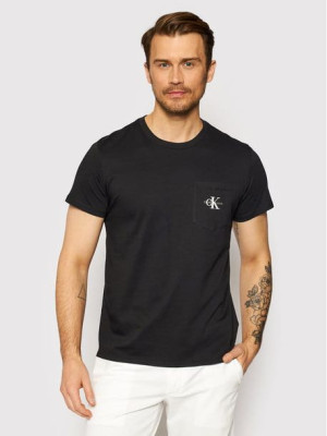 T-shirt Calvin Klein Męski Czarny