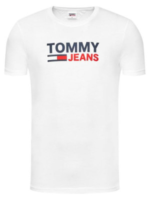 T-shirt męski Tommy Hilfiger biały z nadrukiem