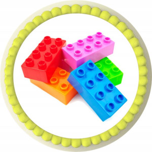 Opłatek Obrazek Na Tort Klocki Klocek Lego