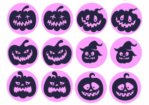 Opłatki Na Babeczki Halloween Dynie Dynia 4,5cm