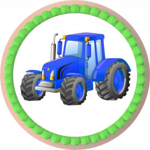 Opłatek Obrazek Na Tort Traktor Traktory