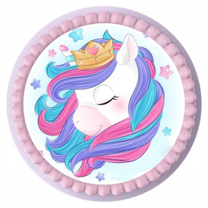 Opłatek Obrazek Na Tort Z Jednorożcem Unicornem