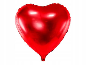 Balon Foliowy Serce Serduszko Czerwony 45cm