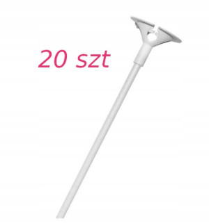Patyczki Zatyczki Do Balonów Białe 40cm 20 Szt