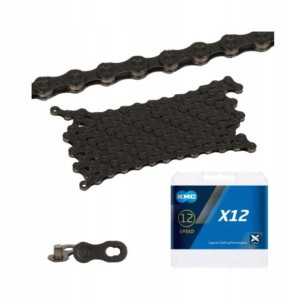 KMC Łańcuch X12 126 ogniw Tech czarny BOX