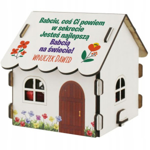 Domek Na Słodycze Prezent Na Dzień Babci I Dziadka