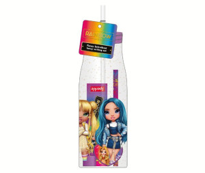 Zestaw Butelka do picia RAINBOW HIGH + przybory szkolne