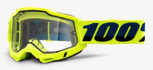Gogle 100% ACCURI 2 ENDURO MOTO YELLOW (Szyba Przezroczysta Podwójna)