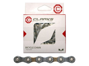 Łańcuch rowerowy CLARKS C410, 1-rzędowy Single Speed, 112 ogniw, 1/2"x1/8",
