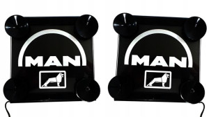 2x Tabliczki Logo Man Bus Tir Led Premium Prezent