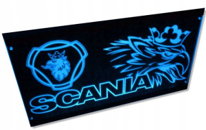Scania Led Tablica Premium Tir Nad Łóżko Kierowcy