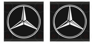 Tabliczki Logo Mercedes Bus Tir Premium Prezent