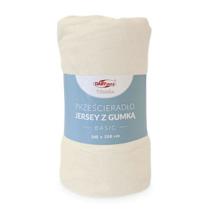 Prześcieradło jersey z/g 90x200 BASIC ekologia