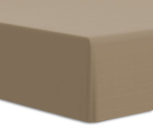 Prześcieradło jersey z/g elastan 160x200x25 brąz