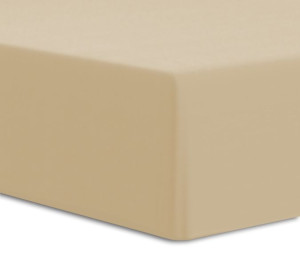 Prześcieradło jersey z/g elastan 90x200x25 beż