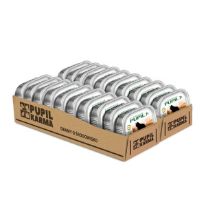 Karma mokra dla kota PUPIL Premium SENIOR szalka bogata w indyka 20 x 100g