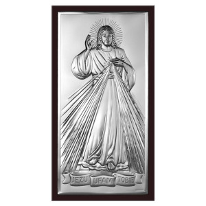 Obrazek Jezus w ciemnej oprawie 11x20 cm