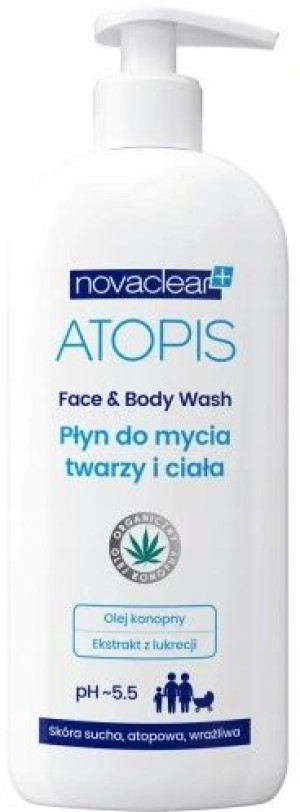 Novaclear Atopis Płyn Do Mycia Ciała Twarzy 500Ml