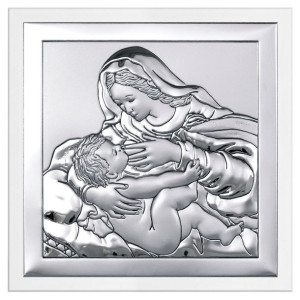 Obrazek Matka Boska Karmiąca w oprawie 8x8 cm
