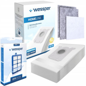 WORKI + filtr HEPA | AEG Electrolux Philips BAG