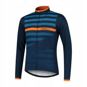 Rogelli STRIPE męska ocieplana bluza rowerowa